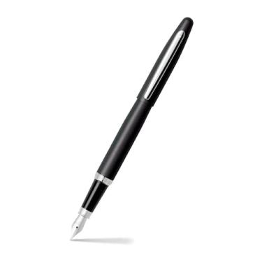 Imagem de Sheaffer VFM Matte Black Fountain Pen Featuring Nickel Plated Trim
