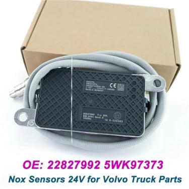 Imagem de Qualidade 22827992 5WK97373 compatível com novo sensor de oxigênio de nitrogênio, sensor Nox compatível com caminhão VOLVO 24V 22219276 22219581 21531797 21558128