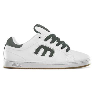 Imagem de Etnies Callicut Tênis de skate masculino, Branco/Verde, 40