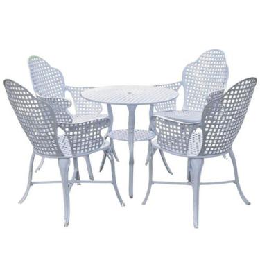 Imagem de Conjunto Copacabana Cadeiras Com Braços - NossaKasa Móveis, Branco