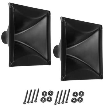 Imagem de Kit 02 Corneta LC 015 Retangular Driver Som Com Parafusos - PERMAK