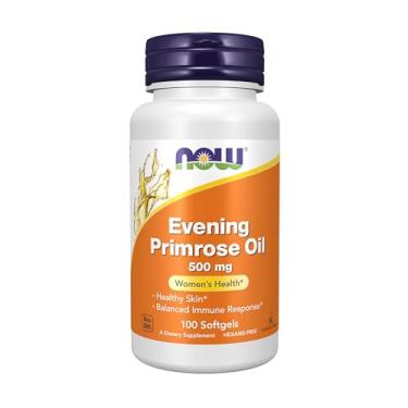 Imagem de Óleo de Primrose Noite Now Foods 500 mg, Primrose, 100 softgels