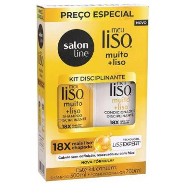 Imagem de Kit Shampoo Salon Line Meu Liso Muito + Liso 300ml + Condicionador 200