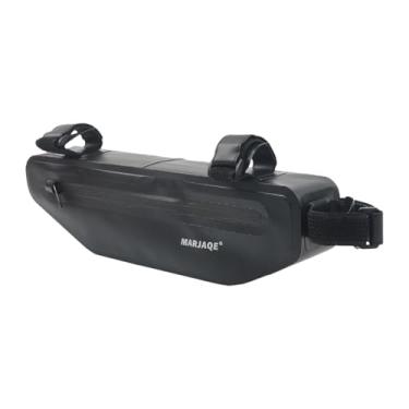 Imagem de Dynwave Bolsa para quadro de bicicleta à prova d'água, bolsa multifuncional para tubo superior de bicicleta, para ferramentas de ciclismo, grande, Preto