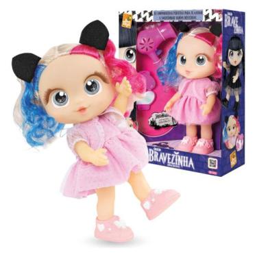 Imagem de Boneca Andyzinha Com Cabelos Coloridos Amiga Bravezinha - BEE TOYS