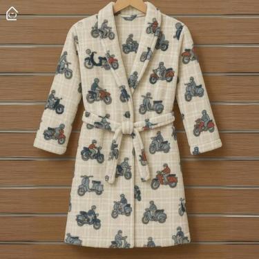 Imagem de Roupão Infantil Menino e Menina Microfibra Plush Frio Inverno Super Ma