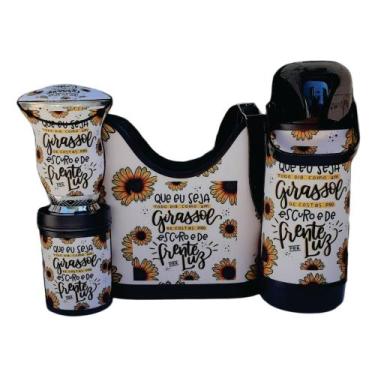 Imagem de Kit completo de chimarrão GIRASSOL - SBL CUIAS PERSONALIZADAS