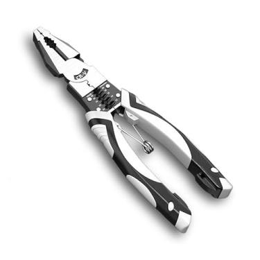 Imagem de Alicate multifuncional de grau industrial para uso universal: bisel, corte, crimpagem e descascamento de fios (B)