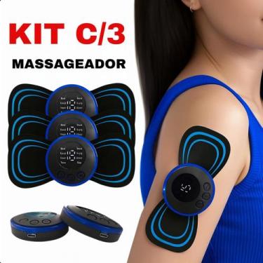 Imagem de Kit Massageador 3 Peças com USB: Revigoramento e Bem-Estar com USB - L