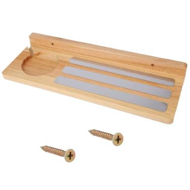 Imagem de Prateleira magnética para Tonies, organizador de suporte de parede de madeira de 1 camada para bonecos Toniebox de brinquedo, prateleira de exibição flutuante, compatível com estação de carregamento