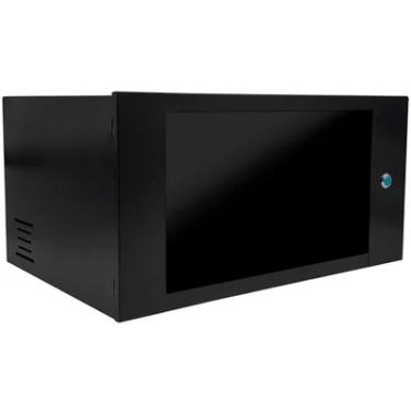 Imagem de Mini Rack De Parede 19" Gforce, 5u X 350mm, Visor De Acrílico, Preto - 475