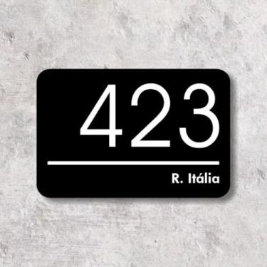Imagem de Placa Número Residencial para Casa, Condomínios e Empresa Endereço