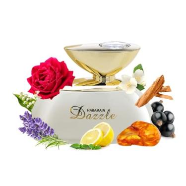 Imagem de Al Haramain Dazzle - Perfume árabe para mulheres - Fragrâncias florais frutadas de longa duração com notas de groselha preta, bergamota, rosa, patchouli - Eau de Parfum árabe - Spray EDP de 100 ml