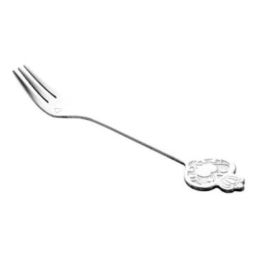 Imagem de Conjunto 4 Garfos de Bolo de Aço Inox Key Prata - Wolff