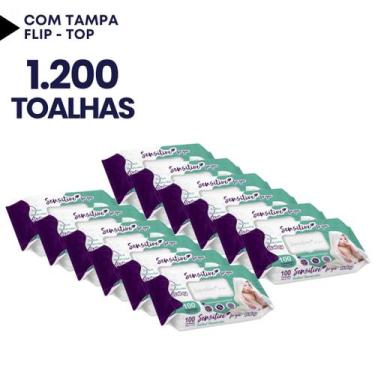 Imagem de Kit 12 Pacotes de Toalhinhas Castelo RáTimBum Revenda Barato