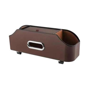 Imagem de Organizador De Encosto De Banco De Carro 3 Em 1, Porta-copos, Caixa De