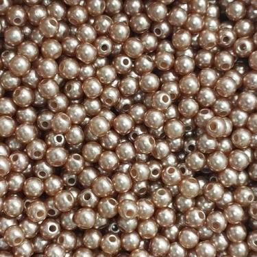 Imagem de PÉROLA DE ABS LISA Nº 05 20G PEROLA 5MM - LADEIRA BIJUTERIAS, BEGE MÉD