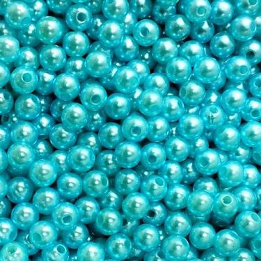 Imagem de PÉROLA DE ABS LISA Nº 06 20G PEROLA 6 MM - LADEIRA BIJUTERIAS, AZUL TU