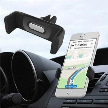 Imagem de Suporte Veicular Celular Gps Fixa Entrada De Ar Automotivo - PAZ, Pret