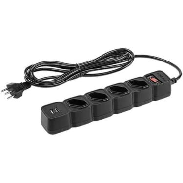 Imagem de Filtro De Linha Intelbras EPE 204 PT 4 T 2 USB 4824205 - INTELBRAS INF