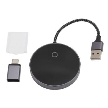Imagem de Adaptador Android Android Wireid Adaptador 2 em 1 carregador de carro sem fio Bluetooth WiFi Auto Connect Pluk Play Converter USB C para telefones Android iOS compatíveis com 800