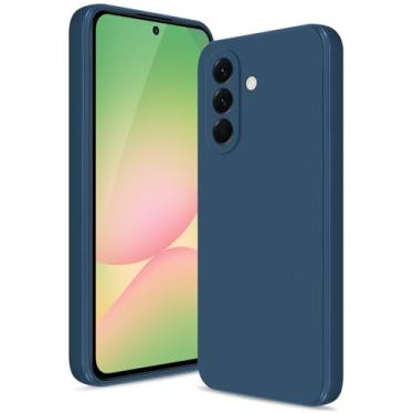 Imagem de Btstring Capa para Samsung Galaxy A56, capa de silicone macio com proteção de câmera atualizada, capa fina à prova de choque com forro de microfibra antiarranhões, azul