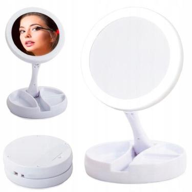 Imagem de Espelho Led Portátil Iluminado Articulado Perfeito Maquiagem