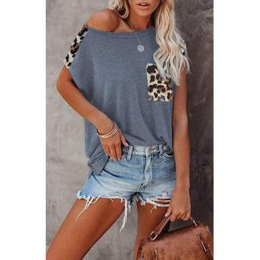 Imagem de Camiseta modal e de algodão: opção casual de manga curta para mulheres