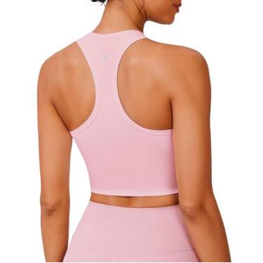 Imagem de Sutiã esportivo PINSPARK com decote em U Racerback Yoga Top feminino r
