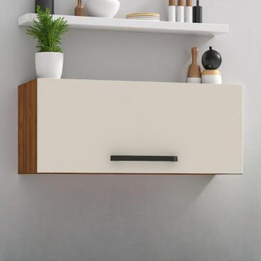 Imagem de Armário Refrigerador 700 Ametista Nogueira Off White