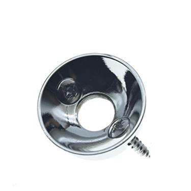 Imagem de Dopro - Placa de conector de guitarra elétrica americana, placa de conector de eletrotomada de latão e parafusos, compatível com guitarras americanas estilo Tele/Telecaster, cromadas