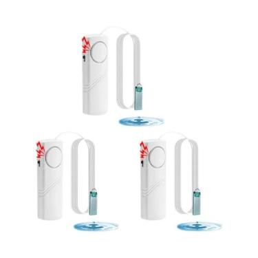 Imagem de Detector De Vazamento De Água 90dB Alarme Instantâneo Cabo De 1M Alert