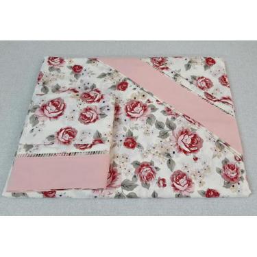 Imagem de Jogo Lençol Cama Box King Size 3peças 180 Fios - Lu Enxovais, Florido