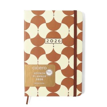 Imagem de AGENDA PLANNER CICEROS 2026 BOSSA NOVA SEMANAL 14X21 BOEMIA CARAMELO