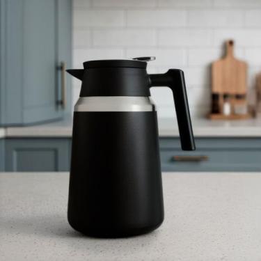 Imagem de Garrafa Térmica Inox 1,5L Parede Dupla Isolamento a Vácuo Bico com Aci