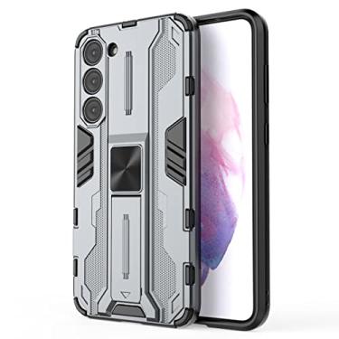 Imagem de SORAKA Capa para Samsung Galaxy S23 Plus 5G com suporte Capa de proteção resistente para Samsung Galaxy S23 Plus 5G Capa com placa de metal para suporte magnético para carro Capa Silm Fit