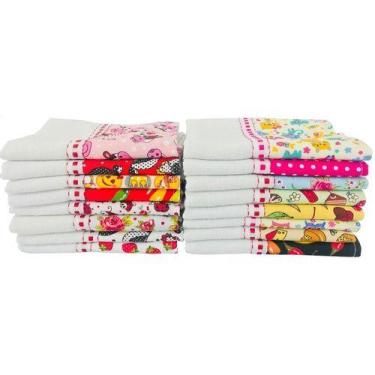 Imagem de Pano De Prato Barrado Chá De Cozinha 10 Peças - Pano a Pano, Pano De P