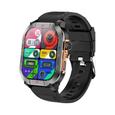 Imagem de Relógio Inteligente Militar GPS NFC HD Chamada BT Bússola Altímetro Mo