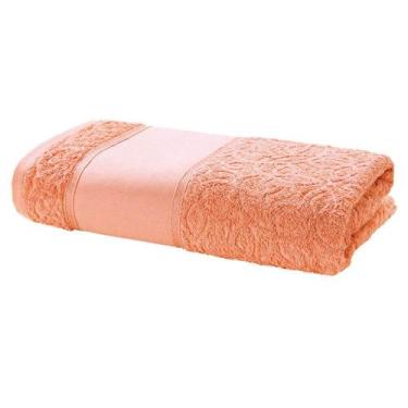 Imagem de Toalha Banhão Felpuda Sofia para Pintar 90cm x 1,50m - Dohler, Coral 1