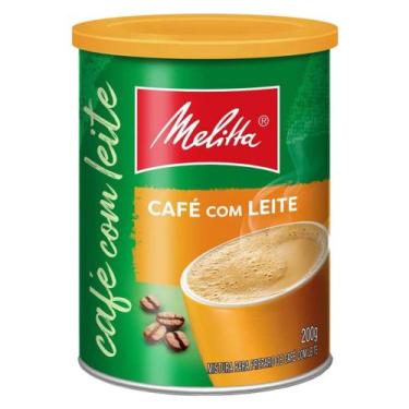 Imagem de Café com Leite Solúvel Melitta Instantâneo 200g Lata