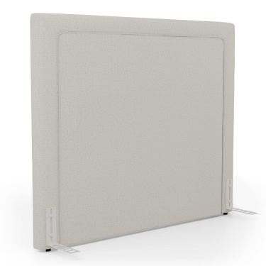 Imagem de Cabeceira Cama Box King Size Alba 195cm com Frame Linho Bege - Abmaza