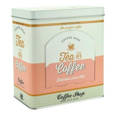 Imagem de Lata Porta Cápsulas De Café Rosa Nespresso Dolce Gusto