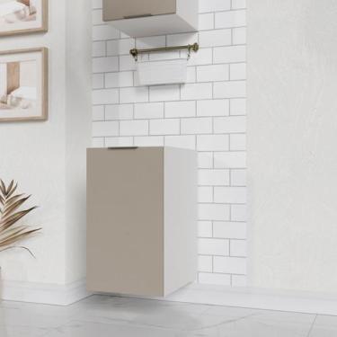 Imagem de Balcão 1 Porta 40cm sem Tampo sem Rodapé Puxador 150cm Ipanema CabeCas