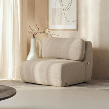 Imagem de Sofá Modular 100cm sem Braço Orla CabeCasa MadeiraOriginals - CabeCasa