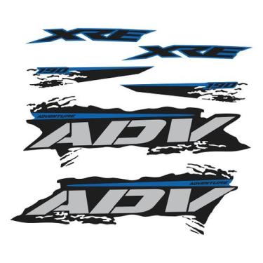 Imagem de Adesivo Lateral Compatível Honda XRE 190 - 2020 - Cromo Sign