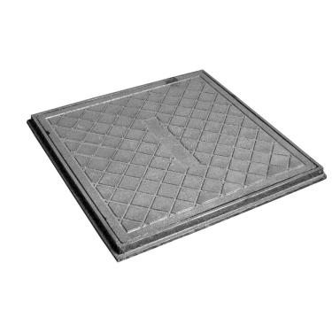 Imagem de Tampa Caixa Gordura Inspeção Esgoto 40X40Cm Ferro Simples