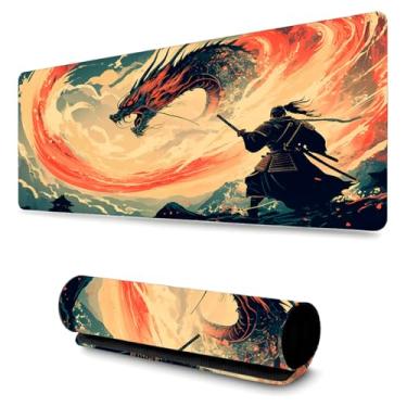 Imagem de Mouse Pad Gamer Profissional Confortável Antiderrapante Escritório e Games 90x40cm Diversas Estampas Dragão (Dragao | 6)