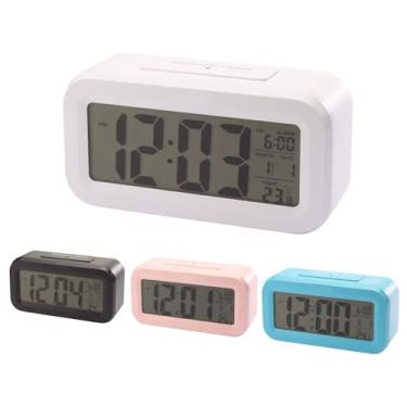 Imagem de Relógio Despertador Digital De Mesa Temperatura Alarme Luz (127 220V) Portátil Letra Grande Temporizador