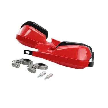 Imagem de menolana Protetores de mão para motocicleta, acessórios para motocicleta, protetores de mão para motocicleta, proteção de guidão para quadriciclo, motocross, Vermelho