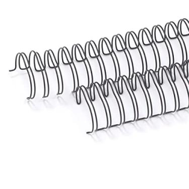 Imagem de Craftelier - Kit de 2 argolas duplas em espiral para encadernar álbuns, cadernos, agendas ou calendários, ideal para projetos de scrapbooking e trabalhos manuais, Ø 2,54 cm (1") - preto